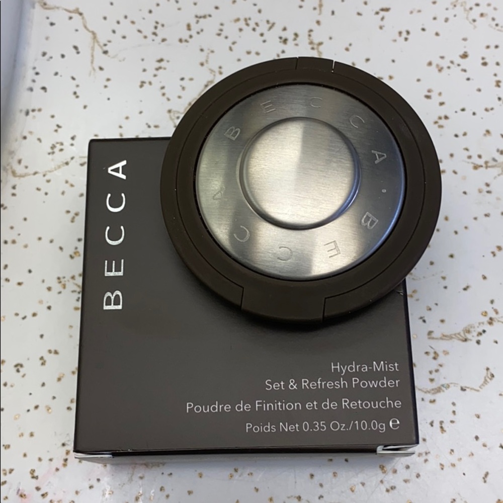 Becca hydra-mist powder and luminous blush.